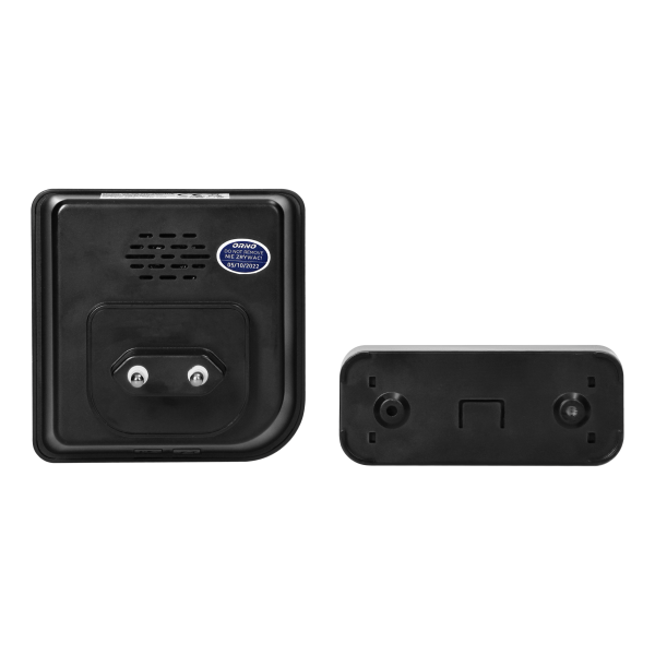 TOGI AC wireless mains-powered doorbell with learning system, 38 sounds, 200m, black